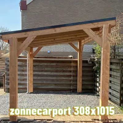 Carport voor zonnepanelen - 308x1015 – kavel bij ProVeiling, Hamont