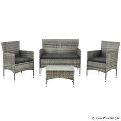 Loungeset Fort Myers beige/grijs – kavel bij ProVeiling