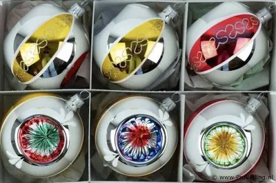 Retro glazen kerstballen – kavel bij ProVeiling, Kerkdriel