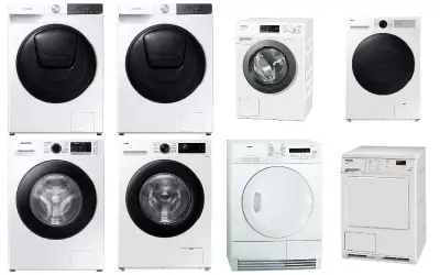 Set van 16 wasmachines en wasdrogers - Gereviseerd B – kavel bij Stocklear