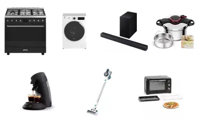 Set van 32 huishoudelijke apparaten - Essentiel-B, Listo, Philips – kavel bij Stocklear
