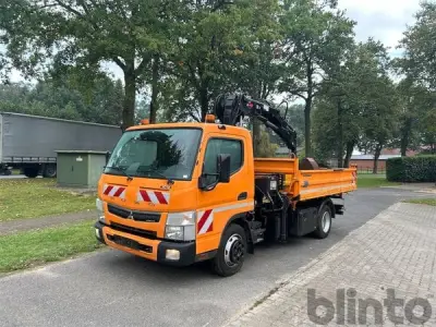 Dreiseitenkipper mit Kran Mitsubishi Fuso Canter 7C18 (2016) – kavel bij Blinto, Heeslingen-Boitzen