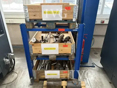 mobiles Stahl-Palettenregal EIGENBAU – kavel bij IVG, Isenbüttel
