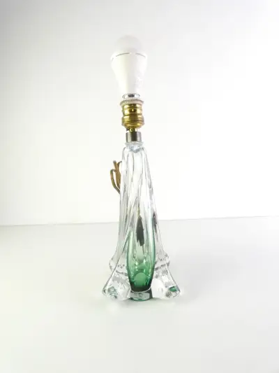 Design glazen lampvoet – kavel bij De Kringwinkel, Heverlee
