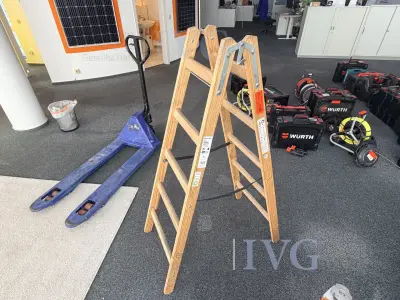 Houten trapladder – kavel bij IVG, Neunkirchen-Seelscheid