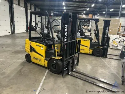 Elektrische heftruck, HYUNDAI 25BH-9, 3.559 u, hefvermogen 2275 kg, hefhoogte 4,73 m, 80V, 700 Ah, 3.244 kg. Werking niet gekend – kavel bij Appelboom