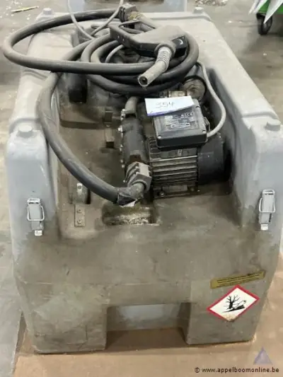 Mobiele dieseltank met pomp PIUSI, bouwjaar 2016, 230 V, 0,55 kW, 1 fase. Werking niet gekend – kavel bij Appelboom