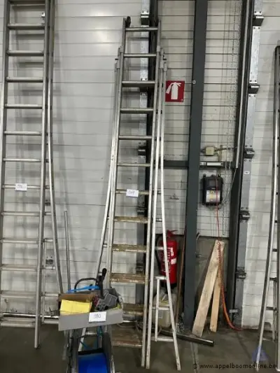 Alu ladders 2x10 sporten – kavel bij Appelboom