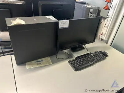 Computerwerkstation FUJITSU met Intel Core i7 processor en Windows 7, inclusief HP monitor, toetsenbord en muis. Werking niet gekend – kavel bij Appelboom