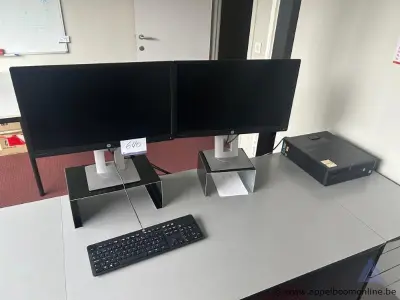Computer HP, Elitedesk plus 2 TFT schermen HP, passwoord niet gekend – kavel bij Appelboom
