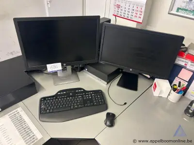 computer HP PRODESK, plus 2 monitoren, passwoord niet gekend – kavel bij Appelboom