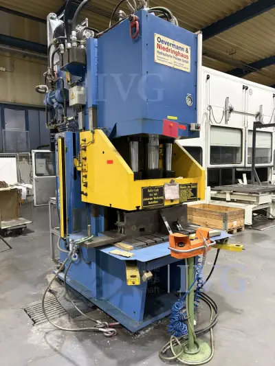 hydraulische Einständerpresse OEVERMANN & NIEDRINGHAUS ESP-80 – kavel bij IVG, Neumünster