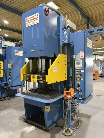 hydraulische Einständerpresse OEVERMANN & NIEDRINGHAUS ESP-100 – kavel bij IVG, Neumünster