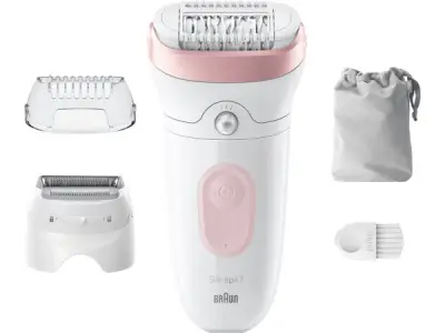 Braun Silk·épil 7 - Epilator met Ladyshave opzetstuk - Wit – kavel bij XL Auctions