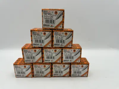 Heco schroeven 2000 stuks 3,0x20mm (T10) verzinkt – kavel bij XL Auctions
