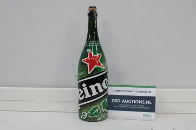 Decoratieve Heineke Bierfles (Leeg)' – kavel bij GSD Auctions, Zoeterwoude