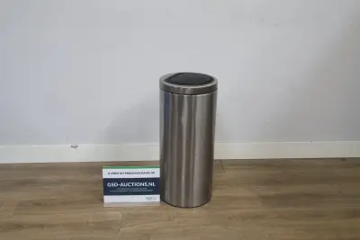 Brabantia RVS prullenbak met push-deksel – kavel bij GSD Auctions, Zoeterwoude
