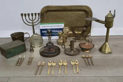 Verzameling antiek koper en messing accessoires – kavel bij GSD Auctions, Zoeterwoude