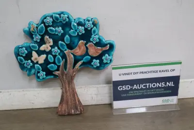 Decoratieve keramische boomwandversiering – kavel bij GSD Auctions, Zoeterwoude
