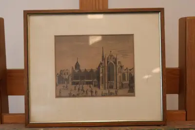 Kopergravure - Hooglandsche Kerk & Burcht Leiden – kavel bij GSD Auctions, Zoeterwoude