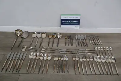 Grote set verzilverd bestek – kavel bij GSD Auctions, Zoeterwoude