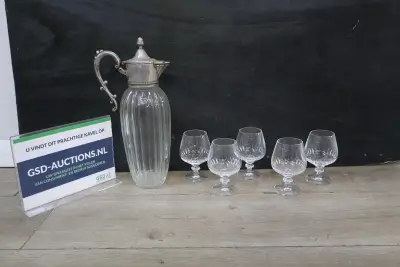 Karaf met Kristallen Glazen – kavel bij GSD Auctions, Zoeterwoude