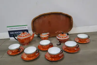 Antiek Art Deco theeservies -Ca. 1930 – kavel bij GSD Auctions, Zoeterwoude
