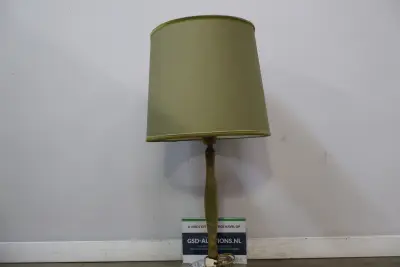 Vintage staande lamp met groene stoffen kap – kavel bij GSD Auctions, Zoeterwoude