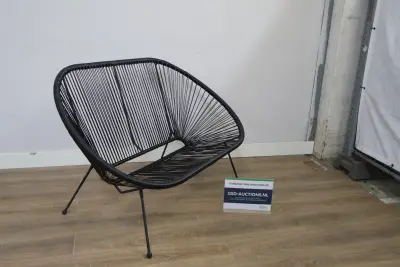 Zwarte Draadbank, Loungebank – kavel bij GSD Auctions, Zoeterwoude