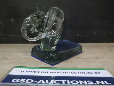 Decoratieve Glazen Olifant – kavel bij GSD Auctions, Zoeterwoude