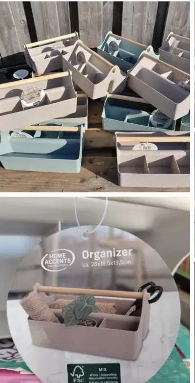 Home Accents Organizers Kunststof (6stuks) – kavel bij GSD Auctions, Zoeterwoude