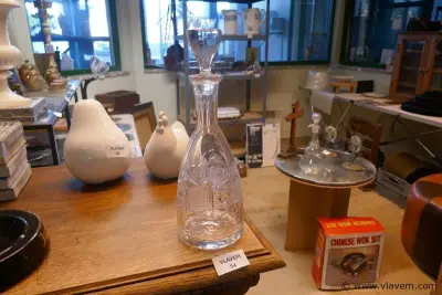 Karaf in geslepen glas – kavel bij Vlavem