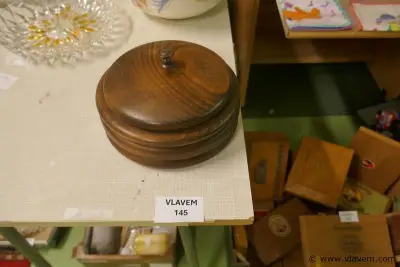 Dekselpot in hout – kavel bij Vlavem