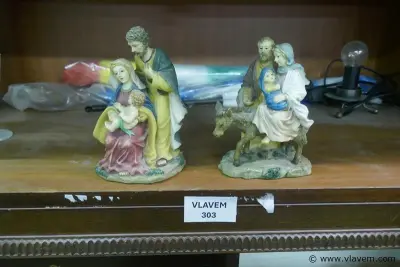 Kerstbeelden in hars – kavel bij Vlavem