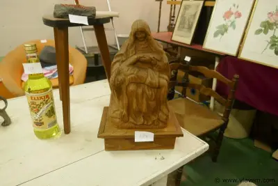 Devotica beeld in massief hout – kavel bij Vlavem