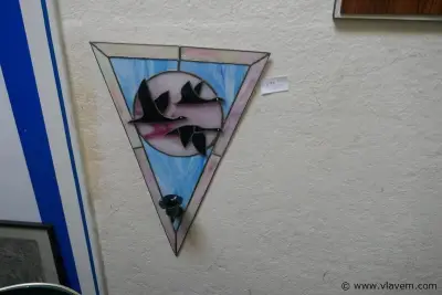 Decoratie in loodglas – kavel bij Vlavem