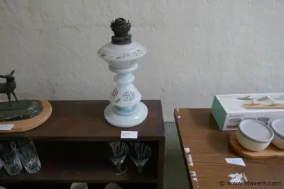 Wieklamp in glas – kavel bij Vlavem