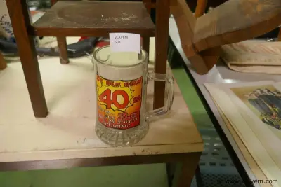 Bierglas voor 40 jarige – kavel bij Vlavem