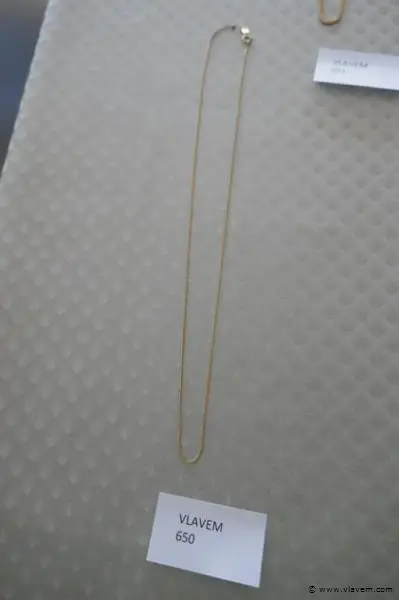 Gouden ketting – kavel bij Vlavem