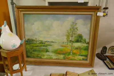 Schilderij op doek – kavel bij Vlavem