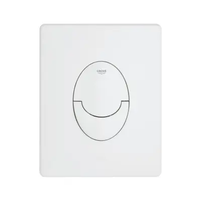 4x WC Bedieningsplaat GROHE, Skate Air, alpinewit – kavel bij Onlineveilingmeester, Drunen