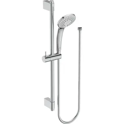 3x Glijstangset met handdouche Ideal Standard, Idealrain S1, chroom – kavel bij Onlineveilingmeester, Drunen