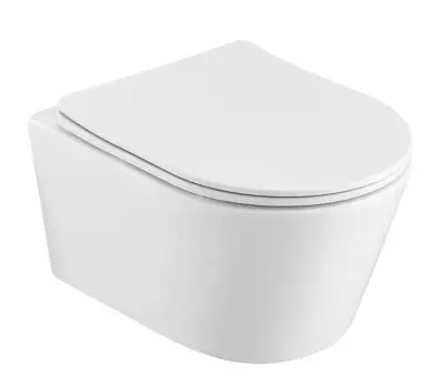 Toiletpot met toiletbril Atlantic, Bruce Compact, wit – kavel bij Onlineveilingmeester, Drunen