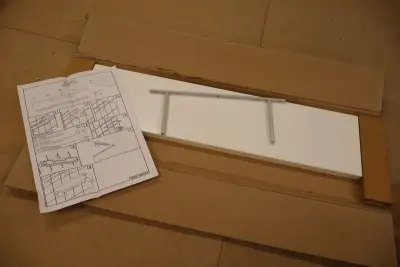 8x Wandplank met handdoekhouder, wit – kavel bij Onlineveilingmeester, Drunen