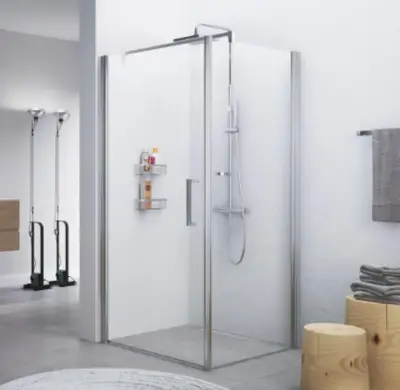 Draaideur voor douche-nis Novellini, V01 A, chroom – kavel bij Onlineveilingmeester, Drunen