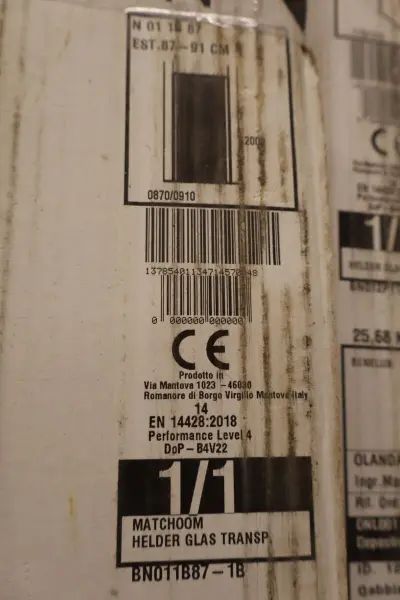 Draaideur voor douche-nis Novellini, N01 1B 87, chroom – kavel bij Onlineveilingmeester, Drunen