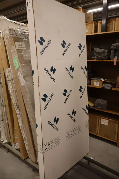 Draaideur voor douche-nis Novellini, N01 1B 97, chroom – kavel bij Onlineveilingmeester, Drunen