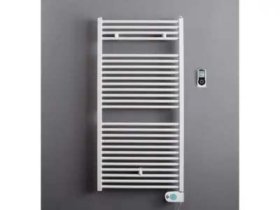 Handdoek designradiator CV Instamat, Robina, wit – kavel bij Onlineveilingmeester, Drunen