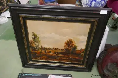 Schilderij op paneel – kavel bij Vlavem