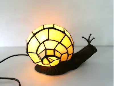 Art Lamp T-500 – Tiffany-stijl slakkenlamp – kavel bij De Kringwinkel, Heverlee
